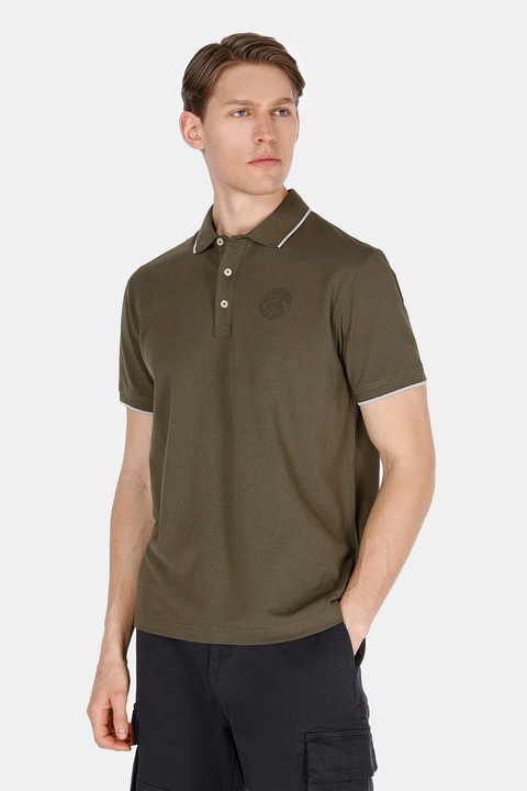 COLIN'S, Tricou polo de bumbac, Kaki