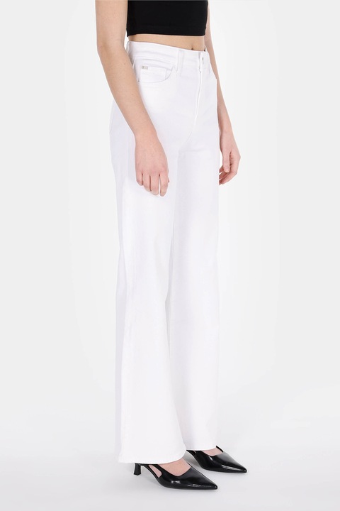 COLIN'S, Pantaloni cu talie inalta, Alb optic