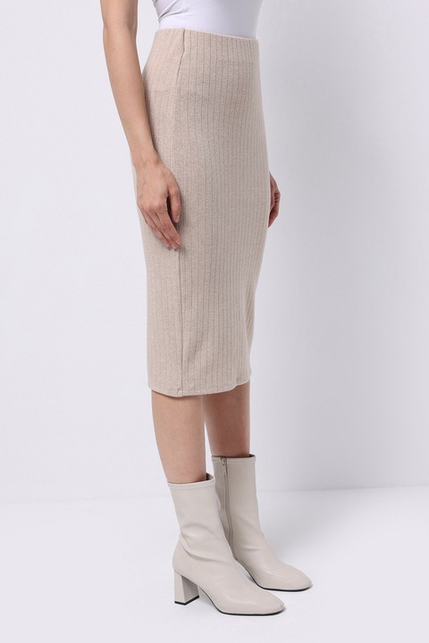 COLIN'S, Fusta creion cu slit pe spate, Bej