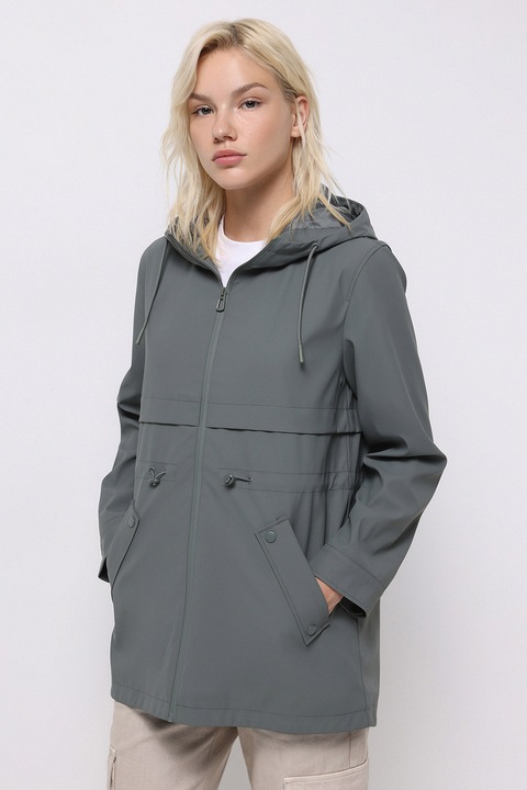 COLIN'S, Jacheta parka cu gluga, Gri inchis