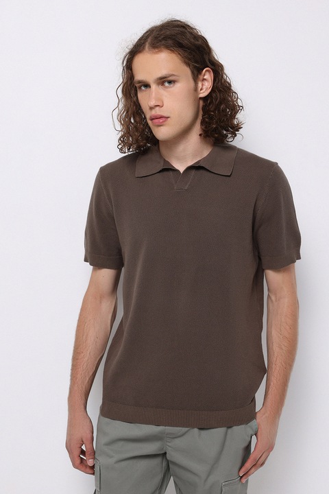 COLIN'S, Pulover cu maneci scurte, Maro inchis