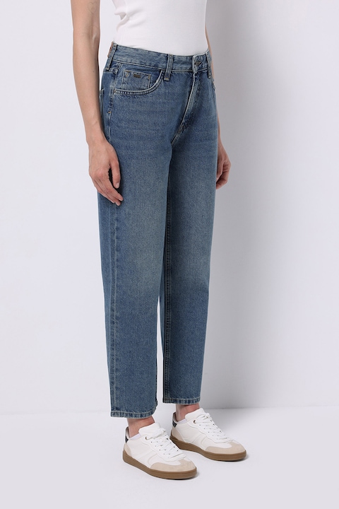 COLIN'S, Blugi drepti cu talie inalta, Albastru inchis