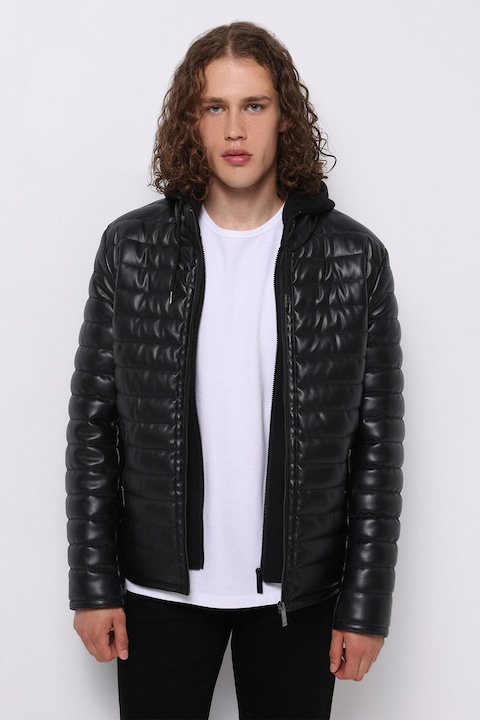 COLIN'S, Jacheta uni cu fermoar, Negru, 2XL