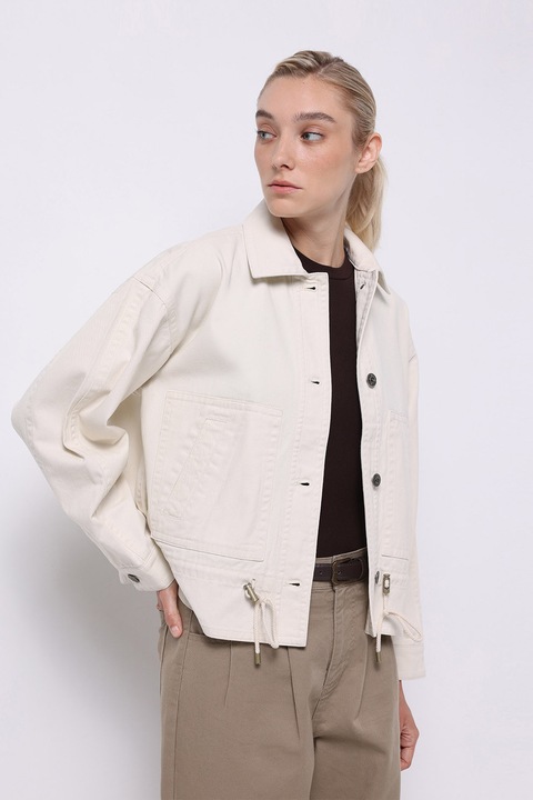 COLIN'S, Jacheta lejera cu talie ajustabila, Crem