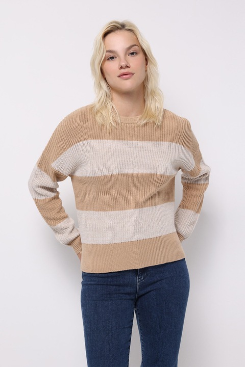 COLIN'S, Pulover cu maneci cazute, Caramel/Bej deschis