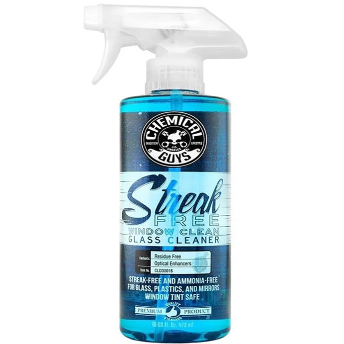 Solutie Auto Chemical Guys STREAK FREE WINDOW CLEAN - Detergent curatare geamuri interior/exterior fara urme, 473,18 ml