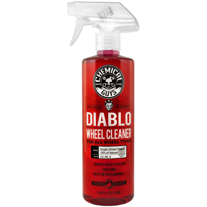 Почистващ препарат Chemical Guys DIABLO WHEEL/RIM CLEANER RTU U Solution Neutral, За джанти, 473,18 мл