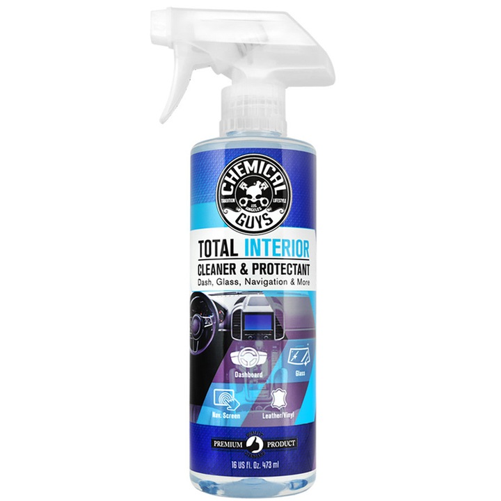 Solutie Auto Chemical Guys TOTAL INTERIOR CLEANER/PROTECT - Solutie universala curatare completa interior auto, 473,18 ml