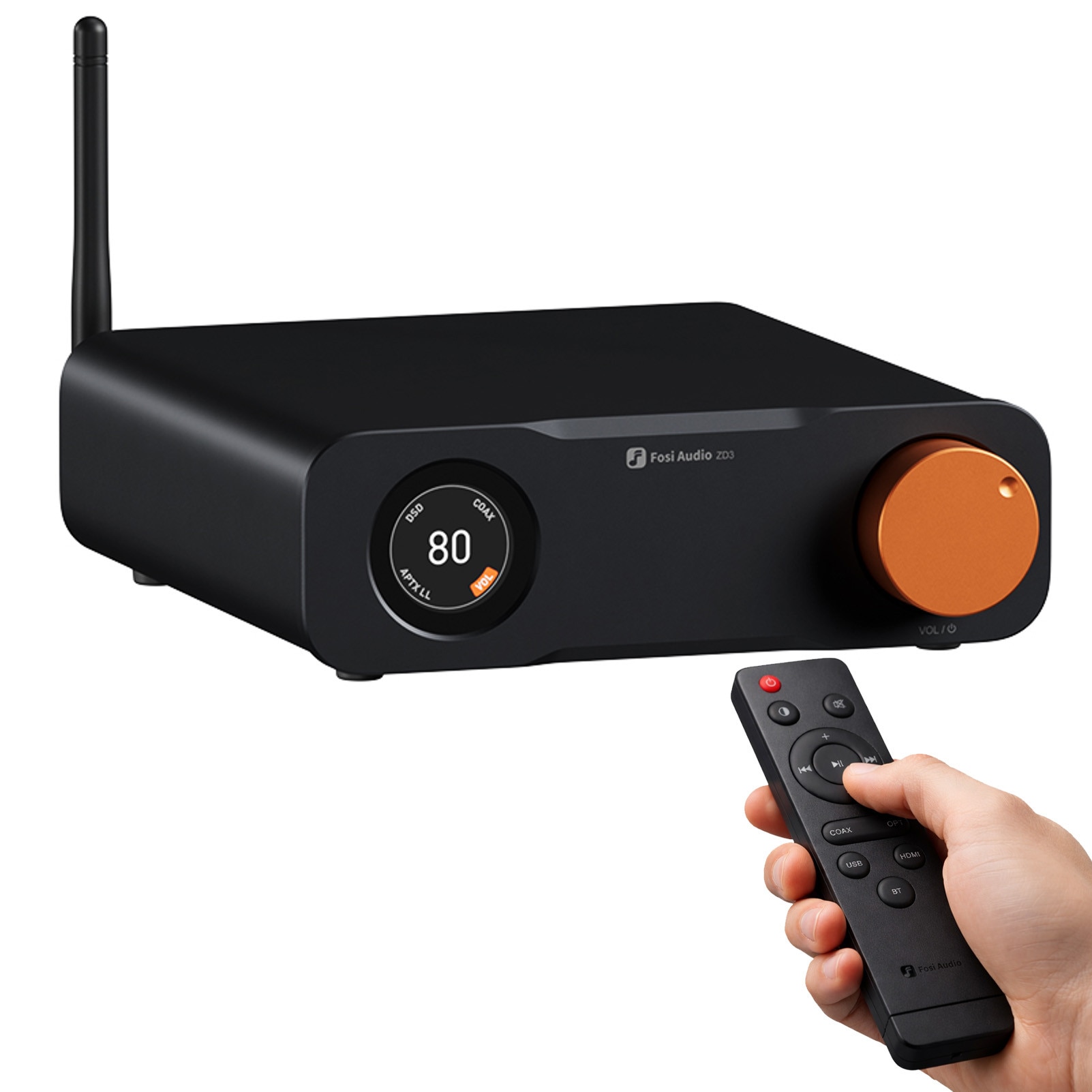 Convertor Digital-Analogic, Fosi Audio, ZD3, Output Balansat XLR