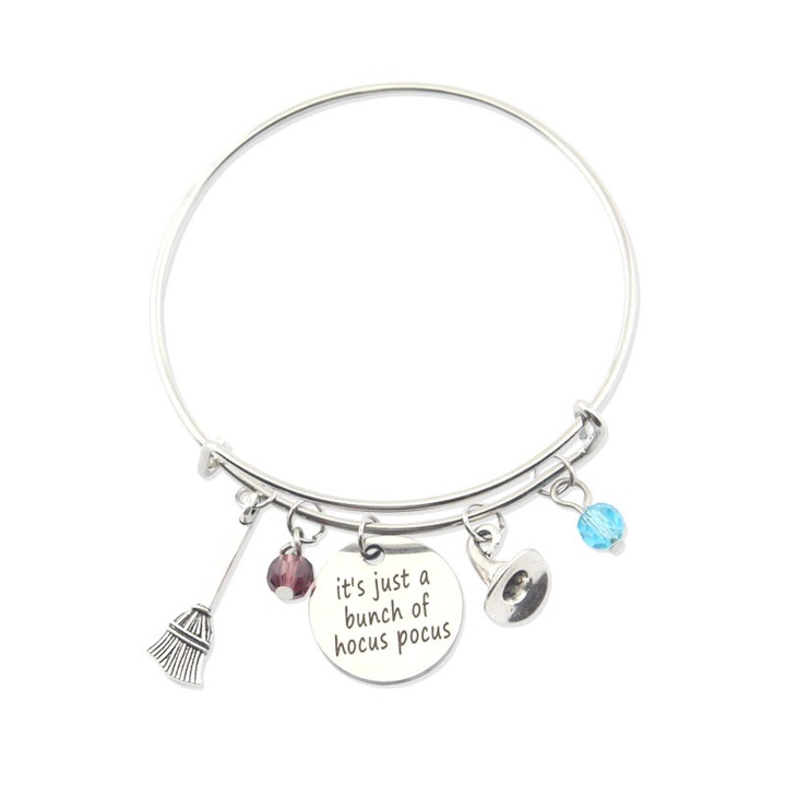 Bratara Hocus Pocus, unisex, 20cm, aliaj, set cu cutie cadou