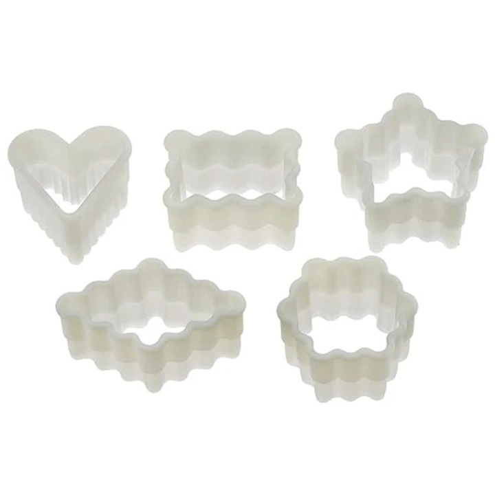 Set decupatoare Forme Ondulate, 5 buc. - Fat Daddio's