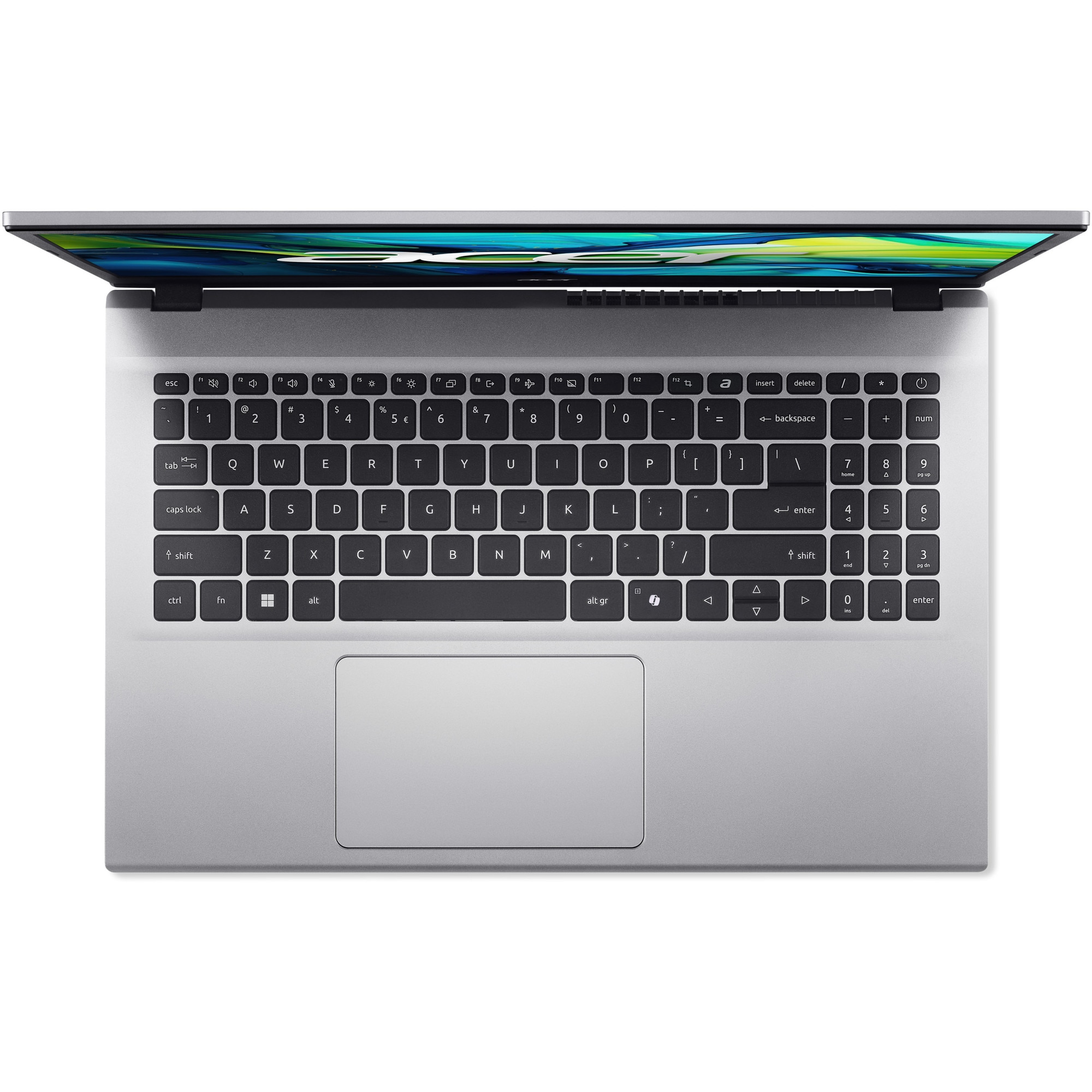 Laptop Acer Aspire Go 15 AG15-42P cu procesor AMD Ryzen™ 5 5625U pana la 4.3GHz, 15.6'' Full HD, IPS,16GB DDR4 RAM, 512GB SSD, AMD Radeon Graphics, No OS, Pure Silver