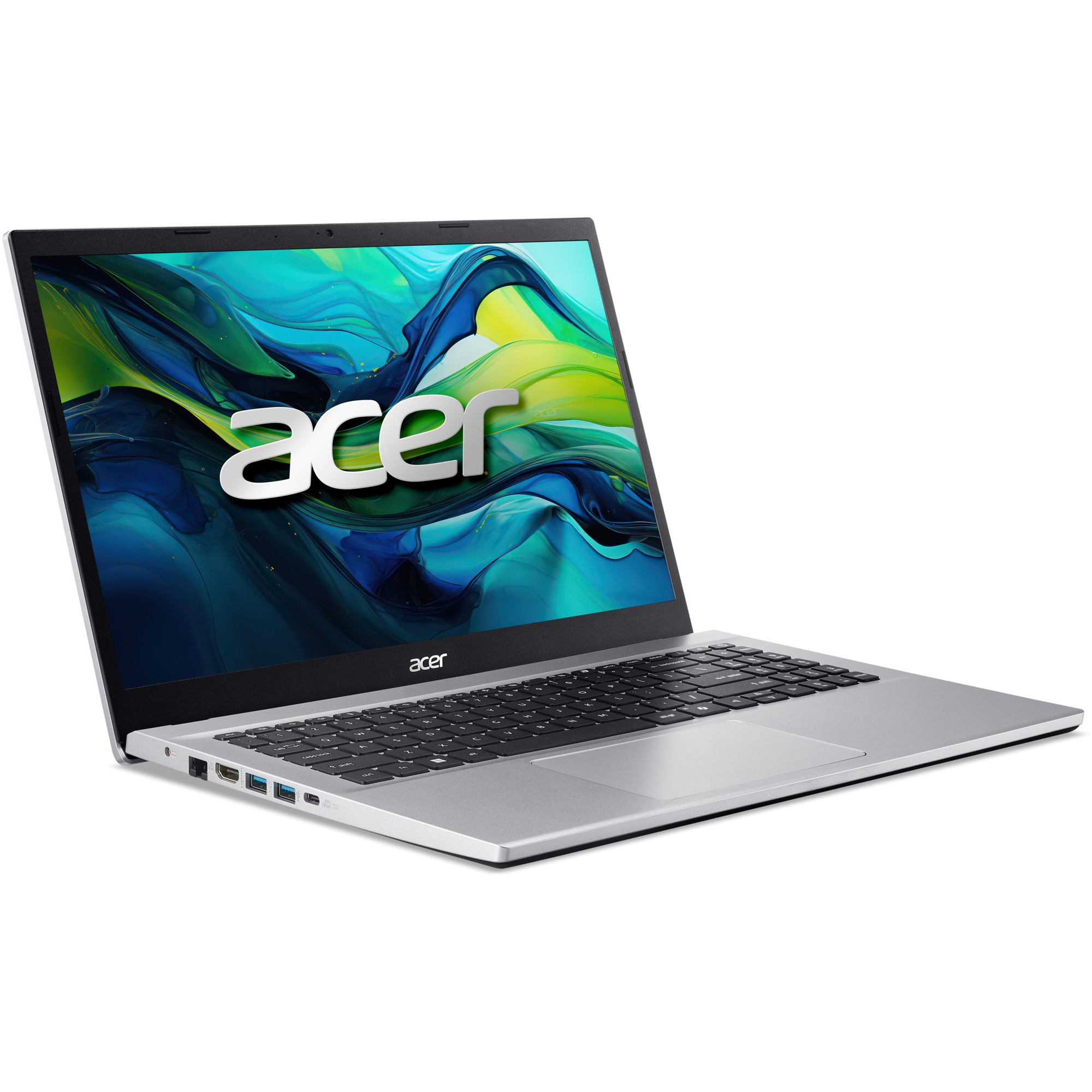 Laptop Acer Aspire Go 15 AG15-42P cu procesor AMD Ryzen™ 5 5625U pana la 4.3GHz, 15.6'' Full HD, IPS,16GB DDR4 RAM, 512GB SSD, AMD Radeon Graphics, No OS, Pure Silver