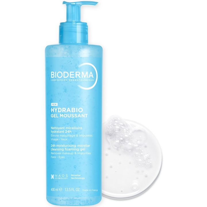 Bioderma Hydrabio Moussant habzó gél, 400 ml