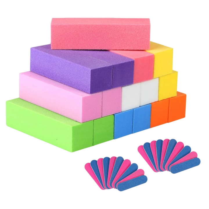 Set 36 pile pentru manichiura, pedichiura Chifoom, multicolor