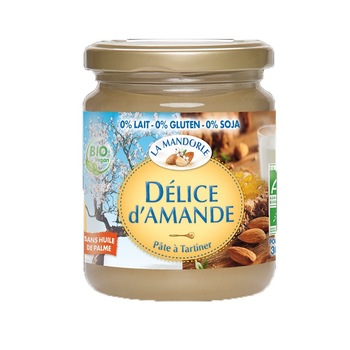 Crema tartinabila de migdale fara gluten, La Mandorle, 400g Crema tartinabila de migdale fara gluten, La Mandorle, 400g