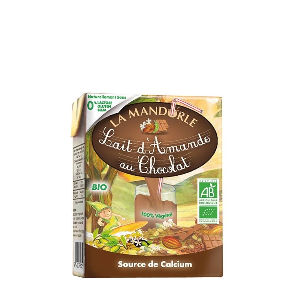 Bautura vegetala de migdale cu ciocolata, La Mandorle, 200ml