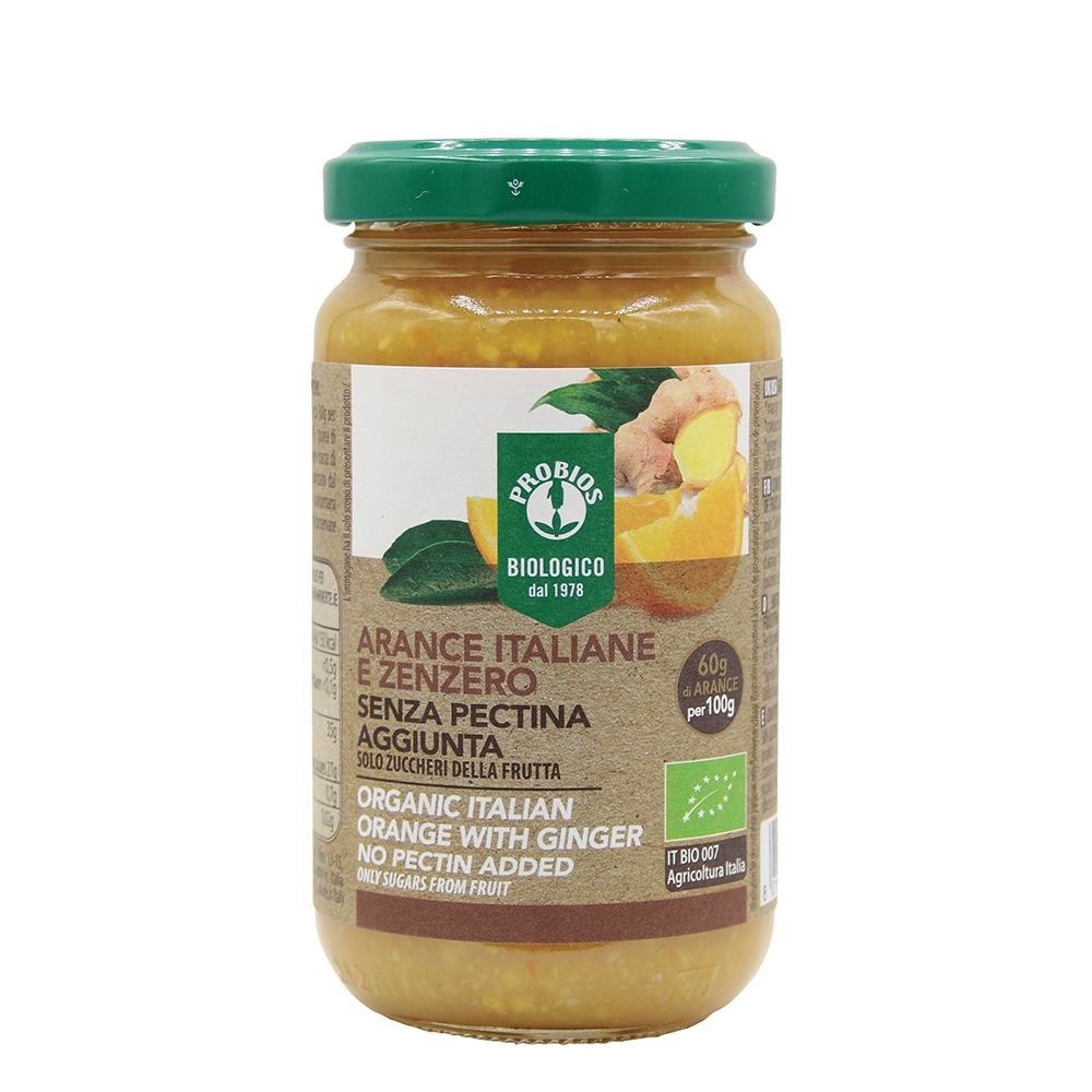 Gem de portocale si ghimbir fara zahar, fara pectina Probios, 220g