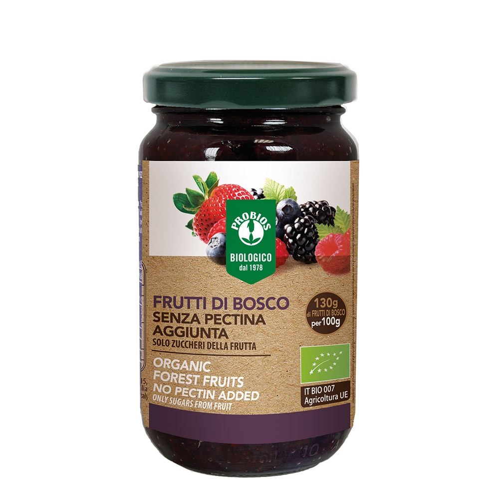 Gem fructe de padure fara zahar, fara pectina, Probios, 220g