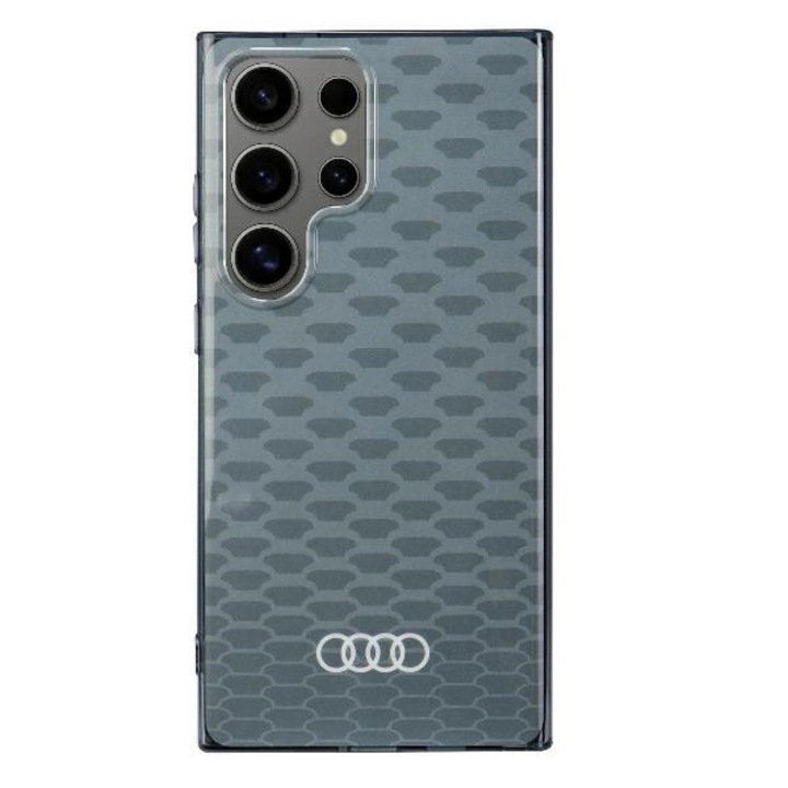 Audi IML varrásmintás MagSafe tok Samsung Galaxy S24 Ultra készülékhez, szürke, TPU/PC