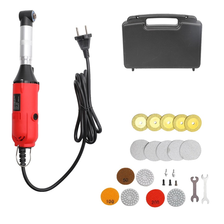 Polizor electric, 6 viteze, design portabil, 350W, 1.8m cablu