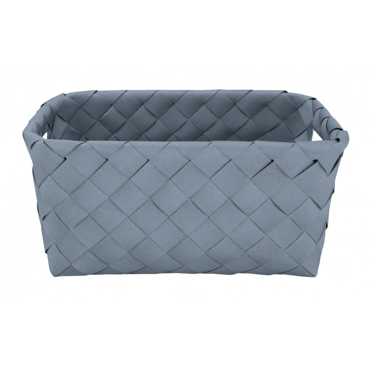 Cos depozitare, Gri Albastrui, 18.5x12x28cm, Polipropilena