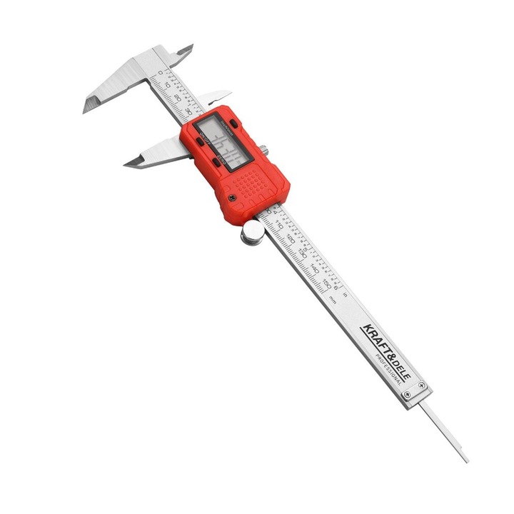 Subler electronic KRAFT&DELE, 0 - 150 mm, afisaj LCD