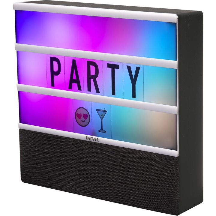 Boxă portabilă Denver BTL-50MT, Bluetooth 5.0, negru, acumulator