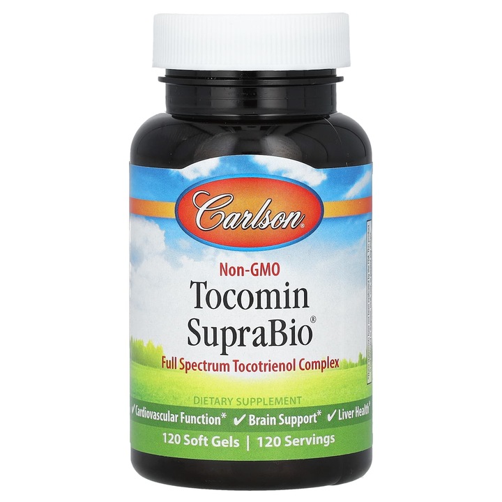 Carlson, Tocomin SupraBio, 120 capsule moi, suport pentru sanatatea sistemului cardiovascular, sanatatea ficatului, fara gluten