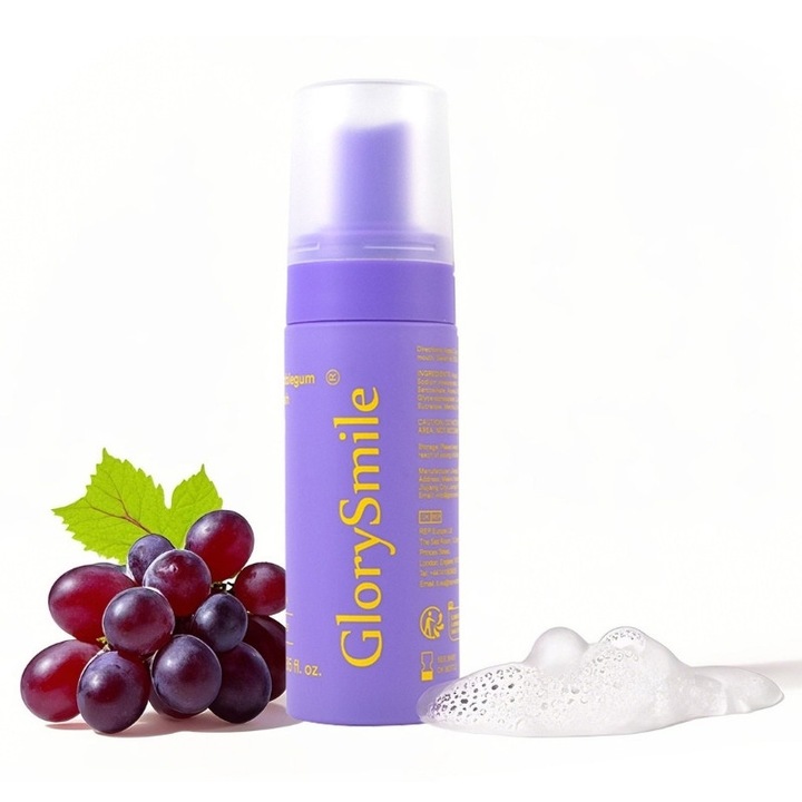Паста за зъби GlorySmile® с вкус на грозде, пяна, 55 мл