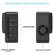 Autós inverter 12V-ról 220V-ra univerzális dupla aljzattal, 4 USB porttal, digitális kijelzővel, max. teljesítmény 400W