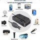 Autós inverter 12V-ról 220V-ra univerzális dupla aljzattal, 4 USB porttal, digitális kijelzővel, max. teljesítmény 400W