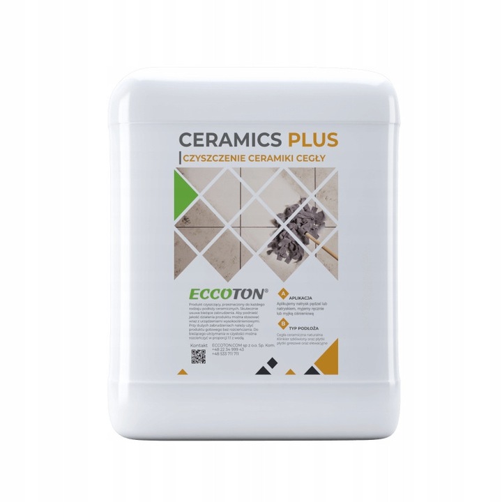 Detergent universal ECCOTON pentru curatarea suprafetelor ceramice, 1L, eficient impotriva murdariei, utilizare manuala sau cu presiune