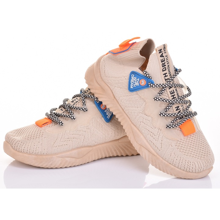 Дамски маратонки Martinus, дишащи, много леки, бежови, плат