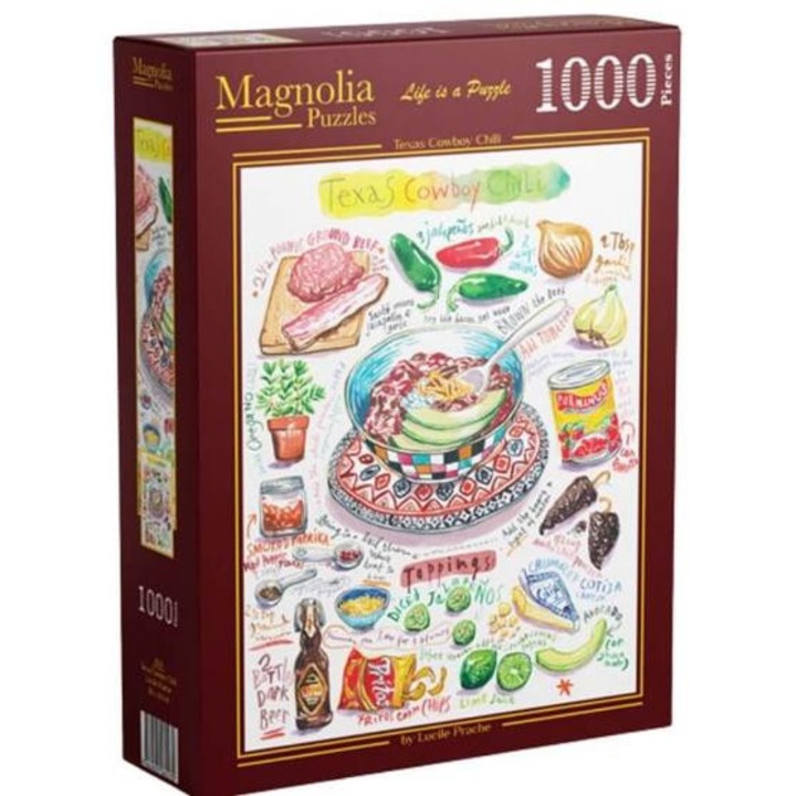 Puzzle Magnolia 1000 piese - Texas Cowboy Chili (3314)