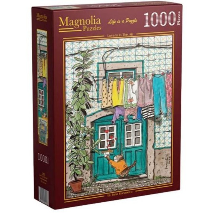 Puzzle Magnolia cu 1000 de piese - Dragostea este in aer (7005)