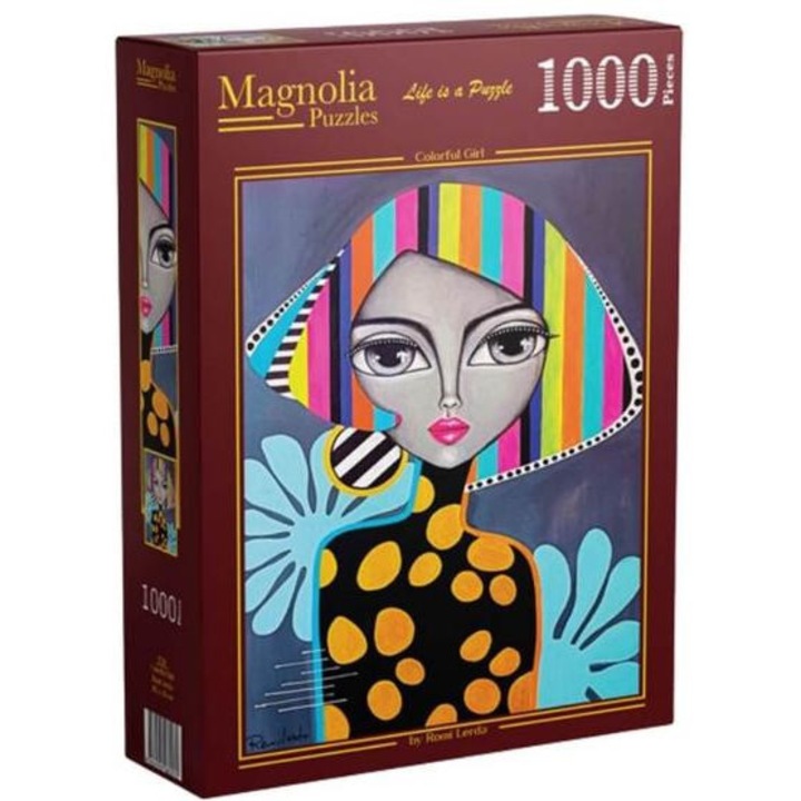 Puzzle Magnolia 1000 piese - Fata colorata (1726)