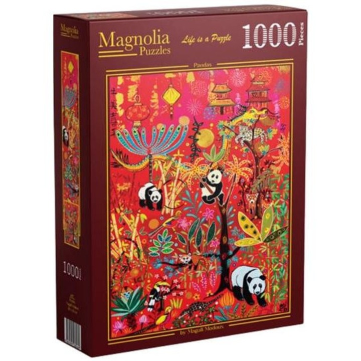 Puzzle Magnolia 1000 piese - Panda (4107)
