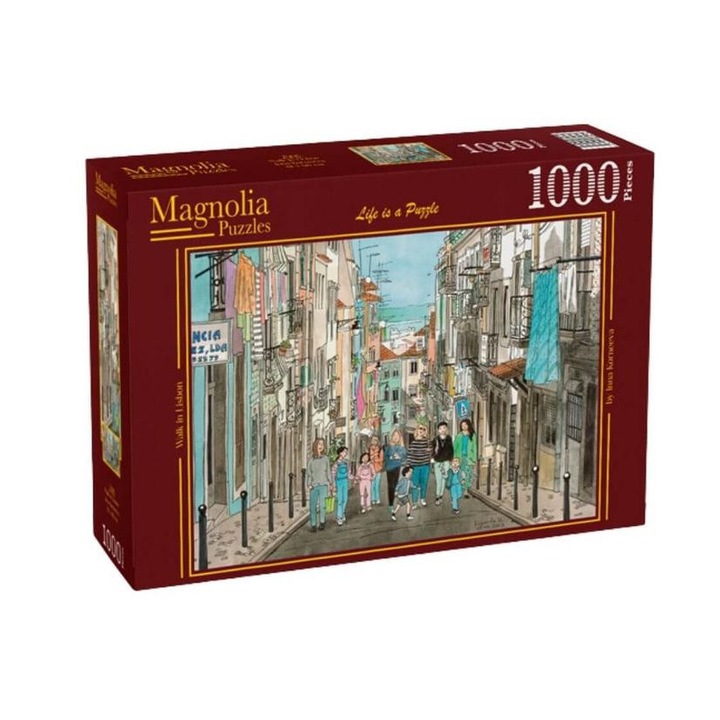 Puzzle Magnolia 1000 piese - Plimbare prin Lisabona (7006)
