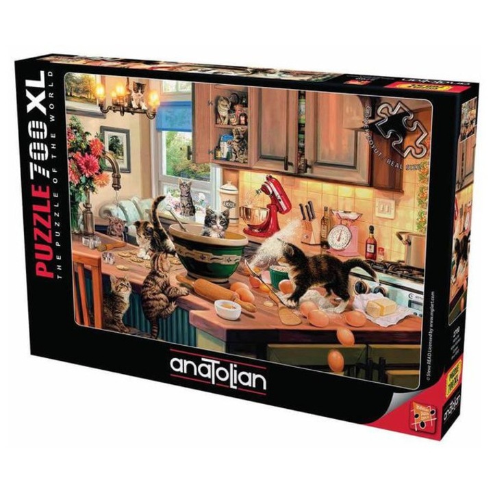 Puzzle Anatolian XL cu 700 de piese - Kitten Kitchen Capers (2700)