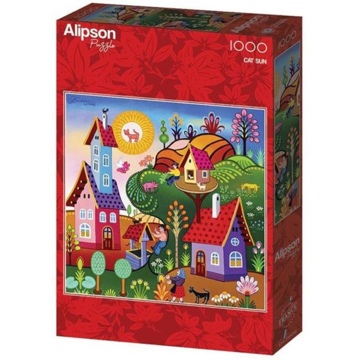Puzzle Alipson cu 1000 de piese - Pisica Soare