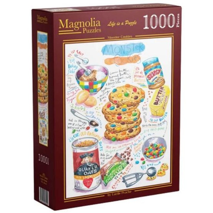 Puzzle Magnolia cu 1000 de piese - Fursecuri Monstruoase (3311)