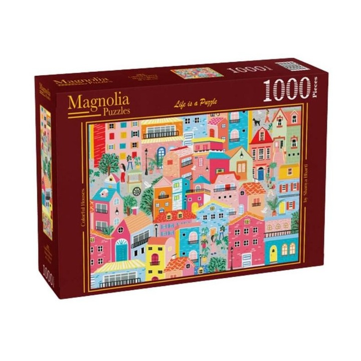 Puzzle Magnolia 1000 piese - Case colorate (9101)