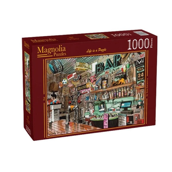 Puzzle Magnolia cu 1000 de piese - Bar
