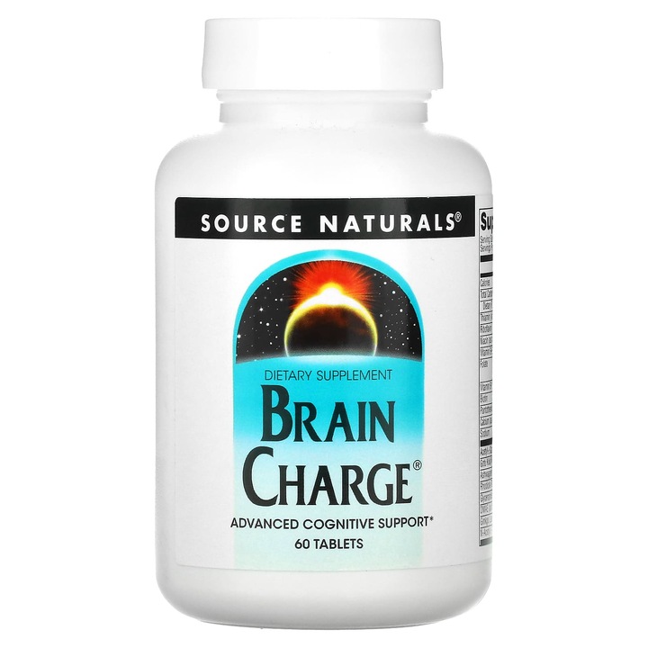 Supliment alimentar, Brain Charge, 60 tablete, suport cognitiv, multicomponent