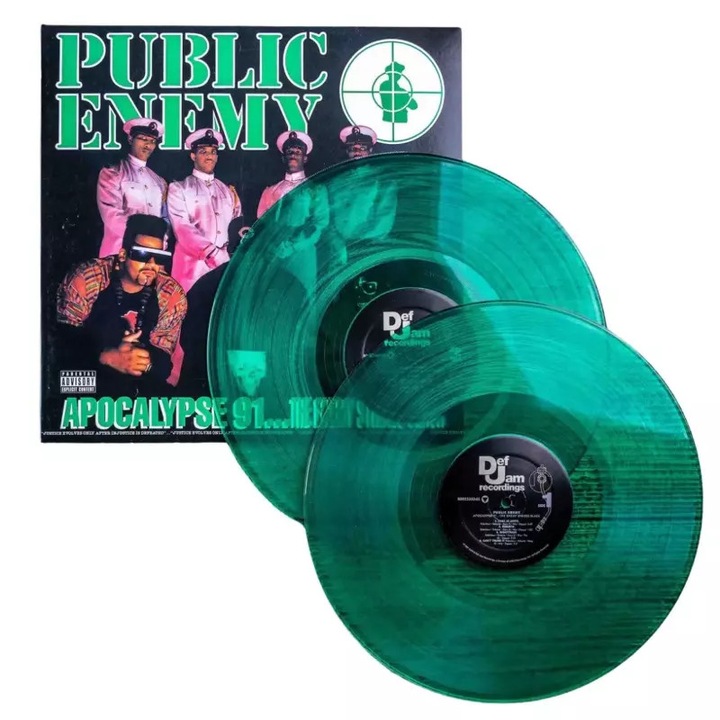 Public Enemy: Apocalypse 91... The Enemy Strikes Black LP (vinyl) Coloured Gatefold Translucent Green Vinyl CLR
