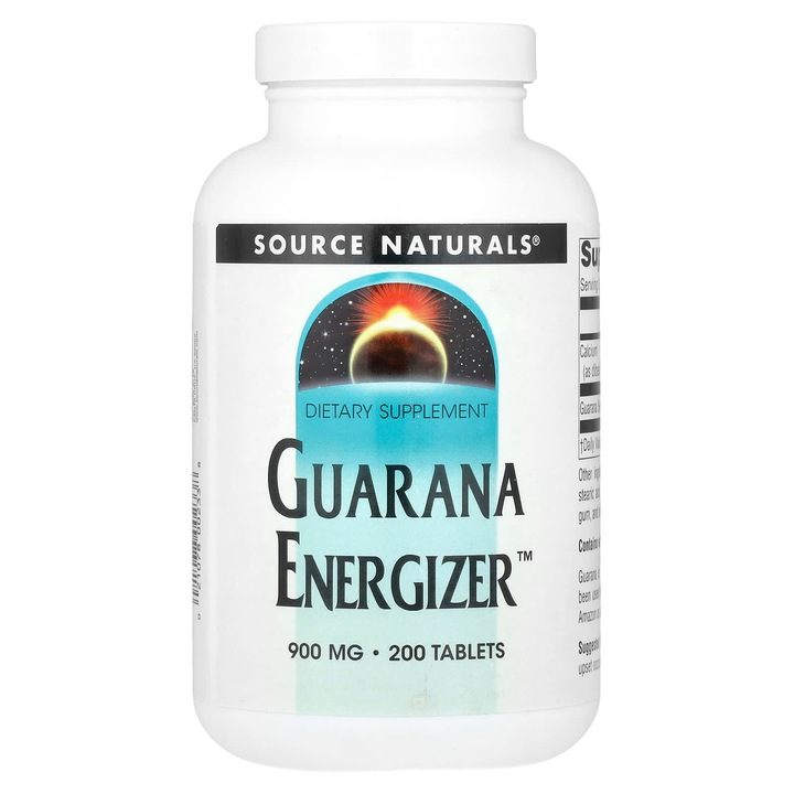 Supliment alimentar, Guarana Energizer, 900 mg, 200 tablete, vegetarian