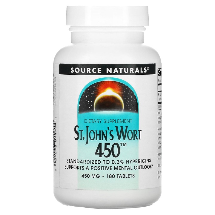 Supliment alimentar, Source Naturals, Sunatoare, 450 mg, 180 tablete