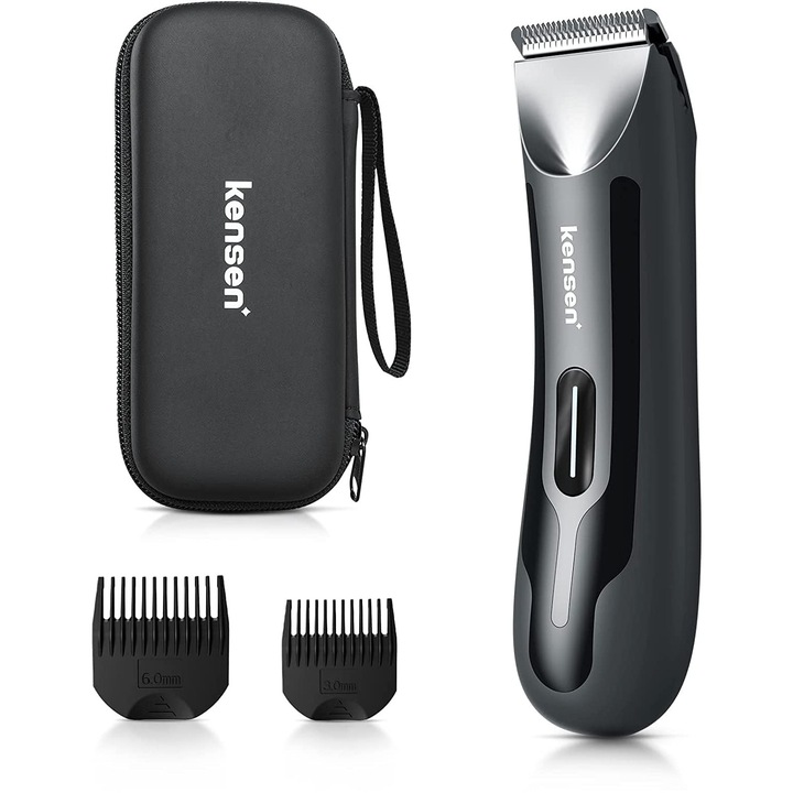 Kensen IPX7 vízálló férfi intimszőrnyíró LED lámpával