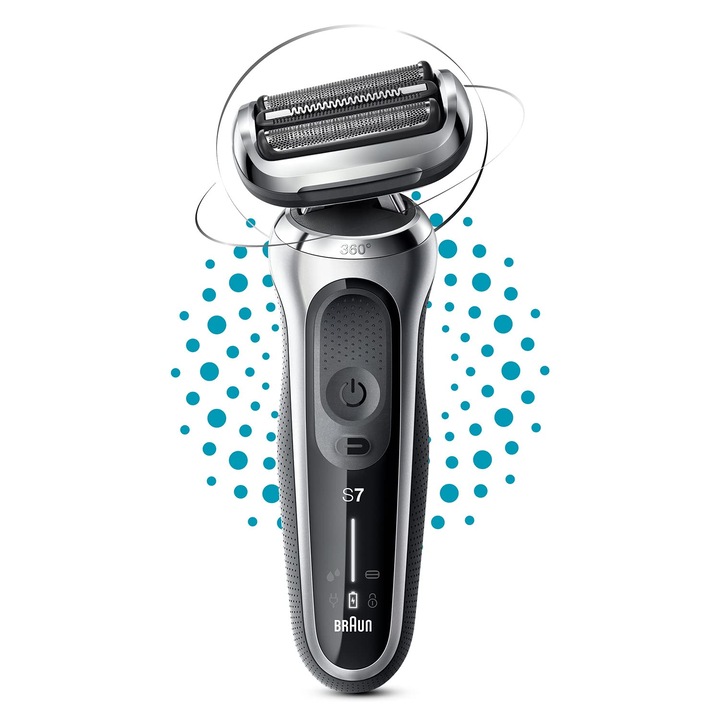 Braun Series 7 70-S1000S elektromos borotva, körkörös, akkumulátoros, 50 perc üzemidő